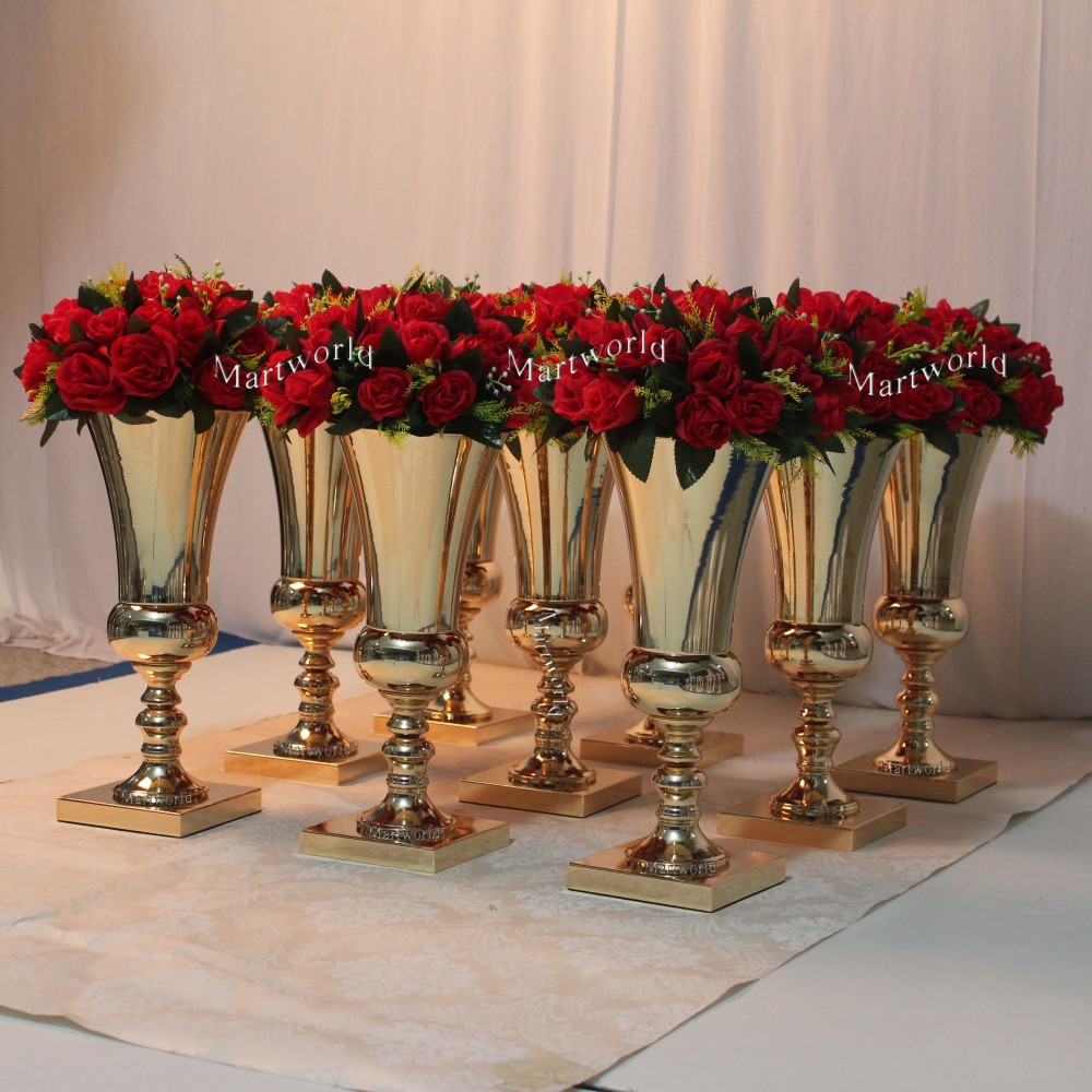 Stylish flower vase metal vases for wedding events table decor party backdrop centerpiece decor bridal shower couples shower decor ideas