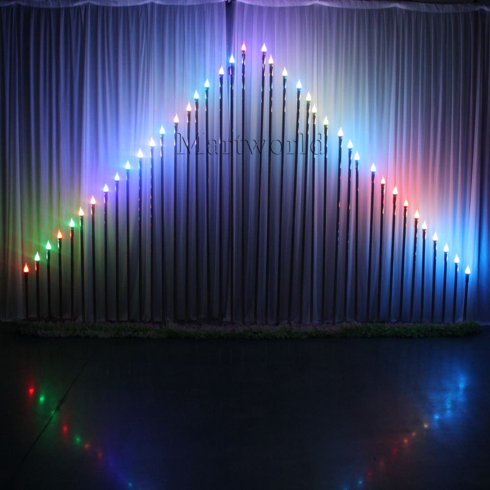 Lighted Christmas backdrop golden tube background for wedding stage party events decor bridal shower couples shower decor birthday decor