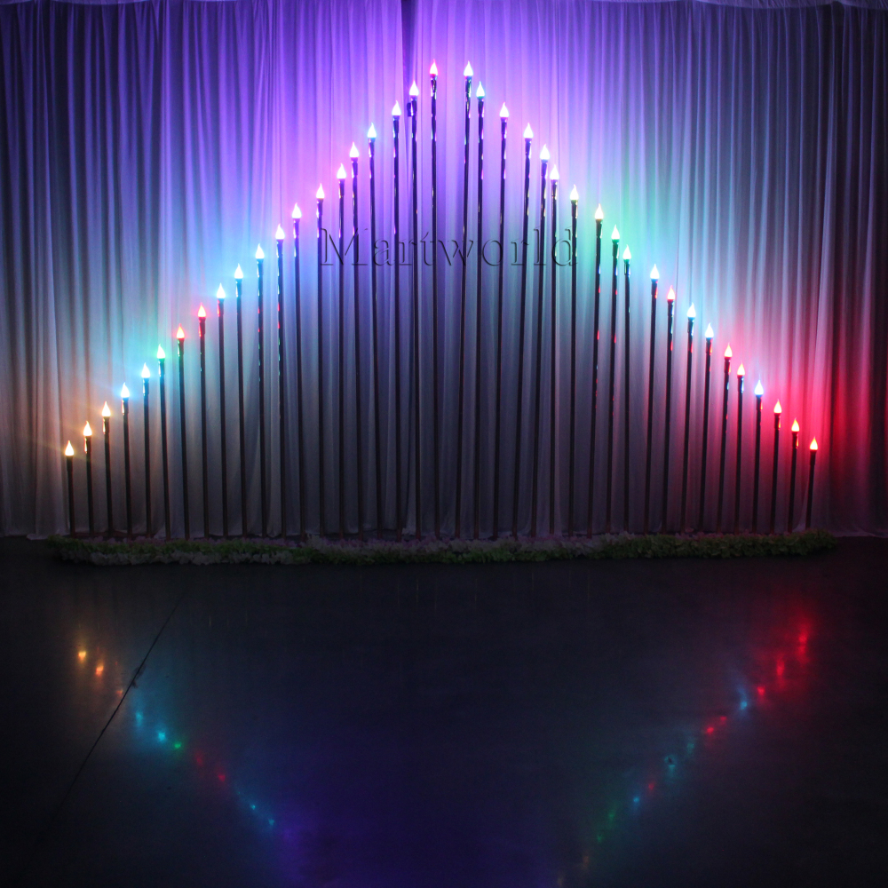 Lighted Christmas backdrop golden tube background for wedding stage party events decor bridal shower couples shower decor birthday decor