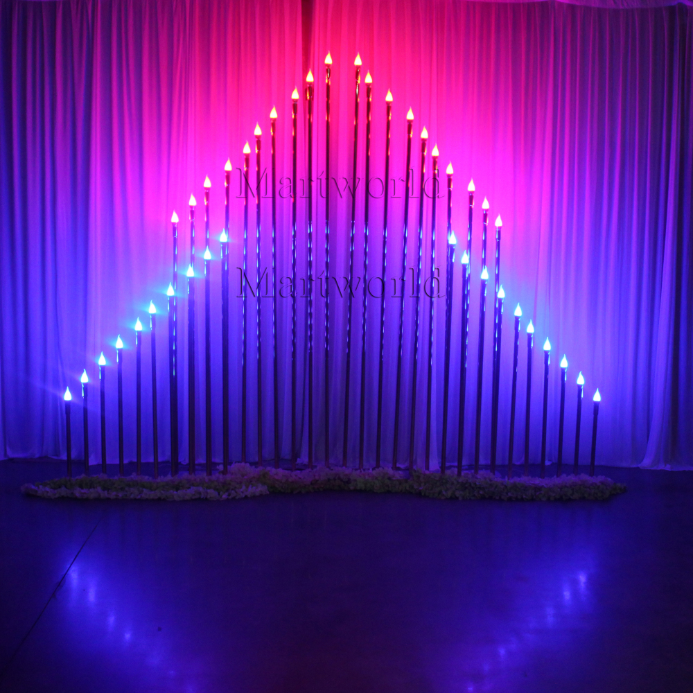 Lighted Christmas backdrop golden tube background for wedding stage party events decor bridal shower couples shower decor birthday decor