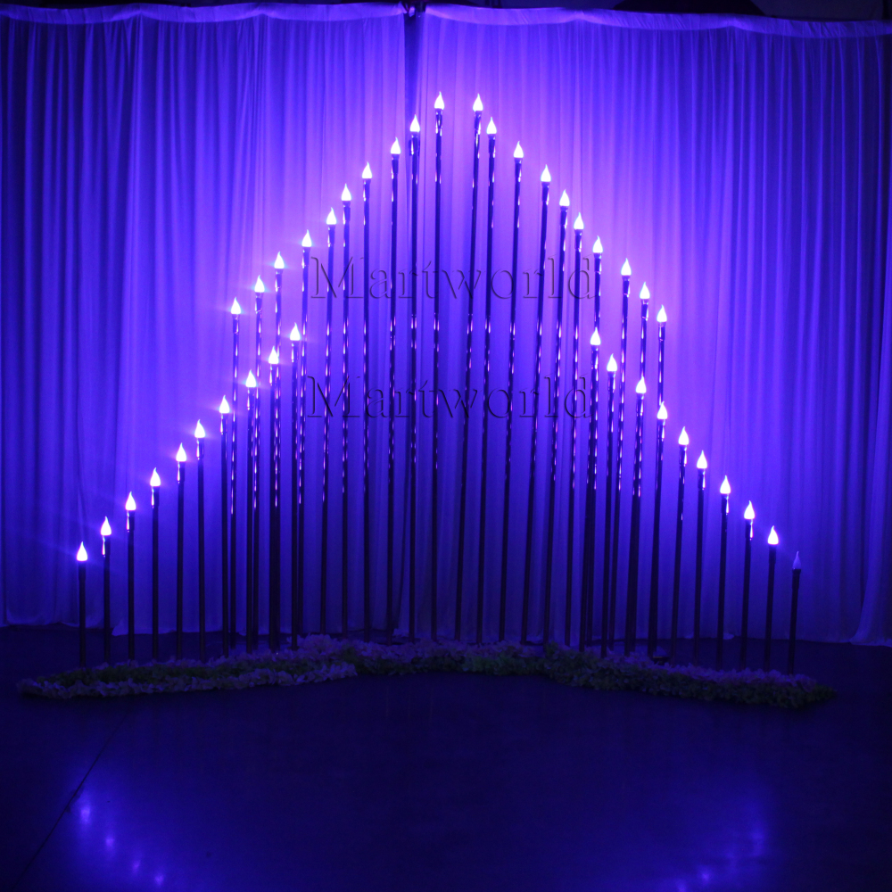 Lighted Christmas backdrop golden tube background for wedding stage party events decor bridal shower couples shower decor birthday decor
