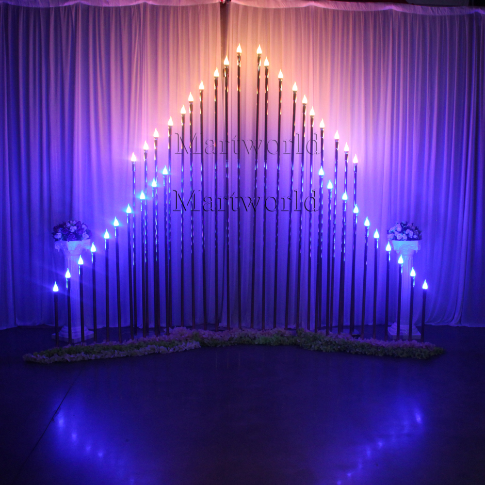 Lighted Christmas backdrop golden tube background for wedding stage party events decor bridal shower couples shower decor birthday decor