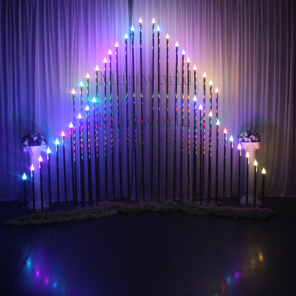 Lighted Christmas backdrop golden tube background for wedding stage party events decor bridal shower couples shower decor birthday decor
