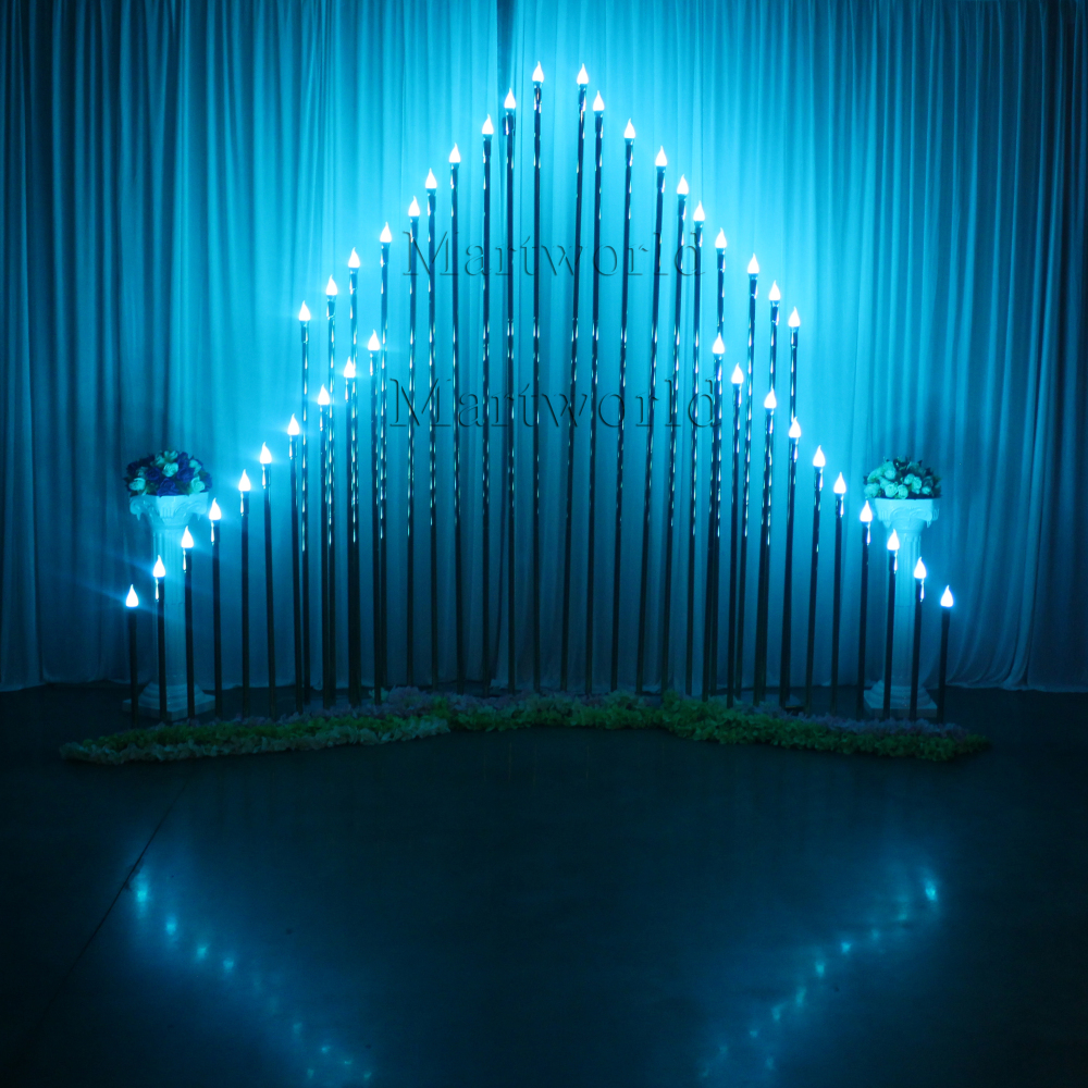 Lighted Christmas backdrop golden tube background for wedding stage party events decor bridal shower couples shower decor birthday decor
