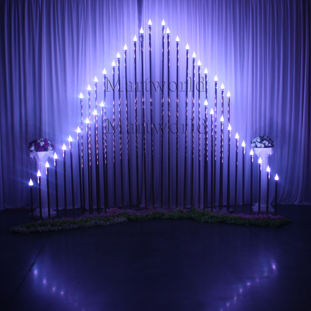 Lighted Christmas backdrop golden tube background for wedding stage party events decor bridal shower couples shower decor birthday decor