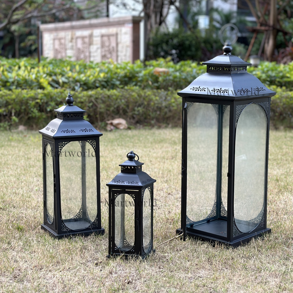 black Lantern wedding centerpiece home decor party event table centerpiece decor