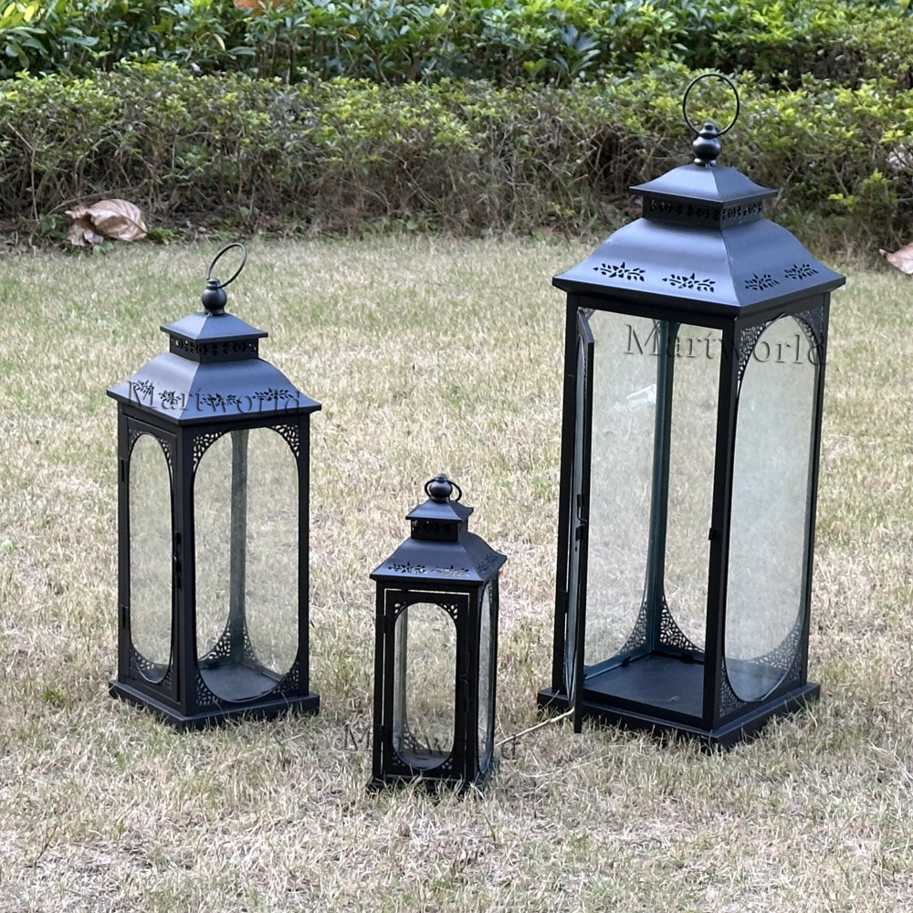 black Lantern wedding centerpiece home decor party event table centerpiece decor