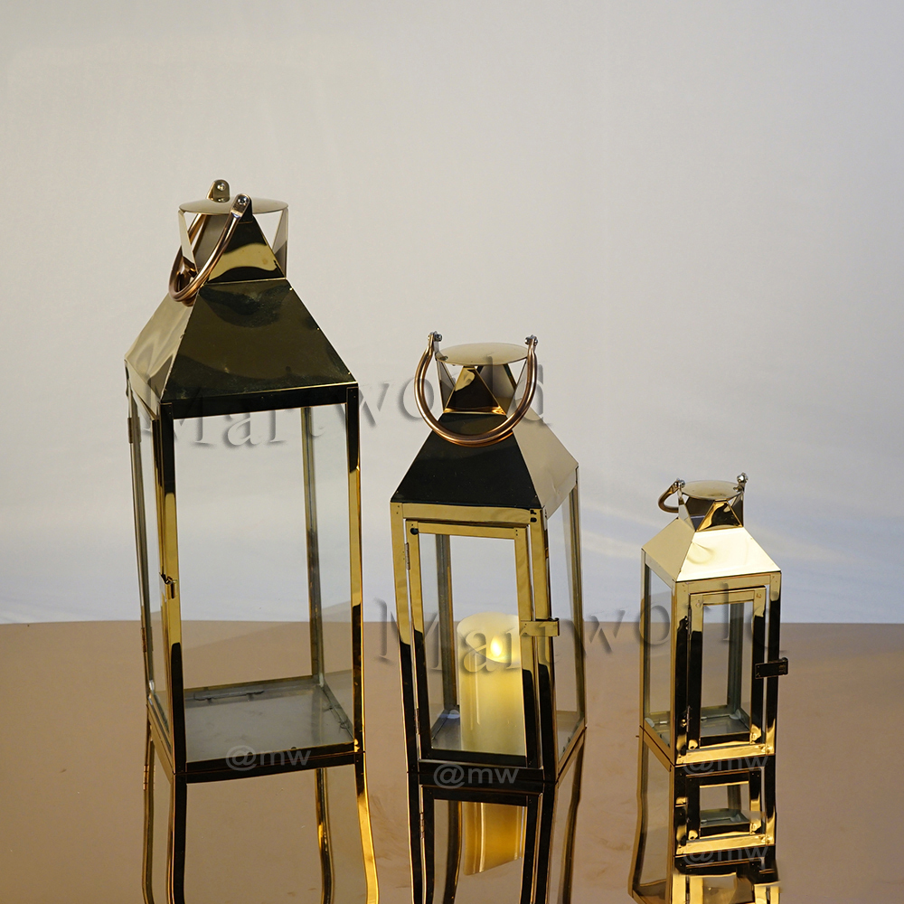 gold Lantern wedding centerpiece home decor party event table centerpiece decor