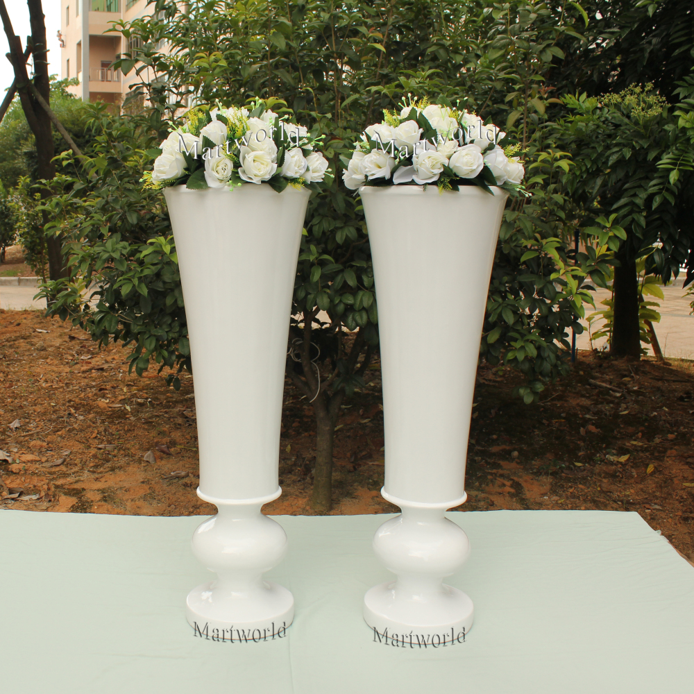 Fiber glass vase wedding party events aisle decor bridal shower photo backdrop decor hotel lobby bar flower stand decor