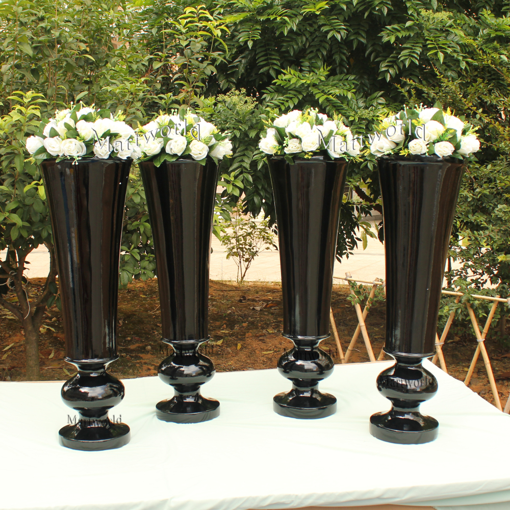 Fiber glass vase wedding party events aisle decor bridal shower photo backdrop decor hotel lobby bar flower stand decor
