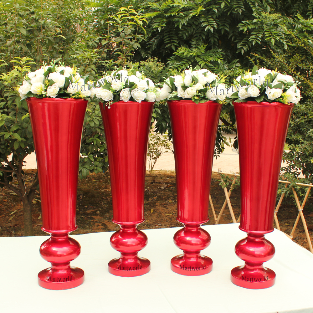 Fiber glass vase wedding party events aisle decor bridal shower photo backdrop decor hotel lobby bar flower stand decor