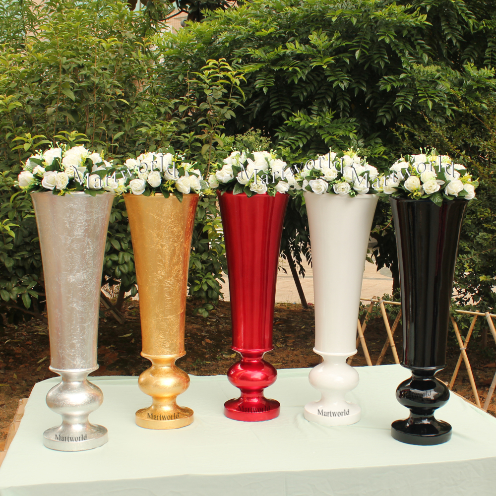 Fiber glass vase wedding party events aisle decor bridal shower photo backdrop decor hotel lobby bar flower stand decor