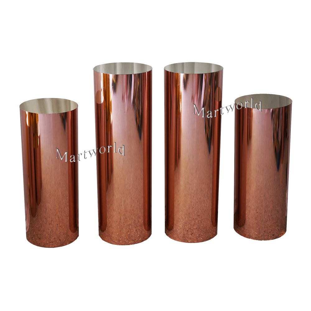CUSTOM Any Size Rose gold pedestal stand for wedding party event cake stand bridal shower pillar stand candy sweet bar dessert table ideas