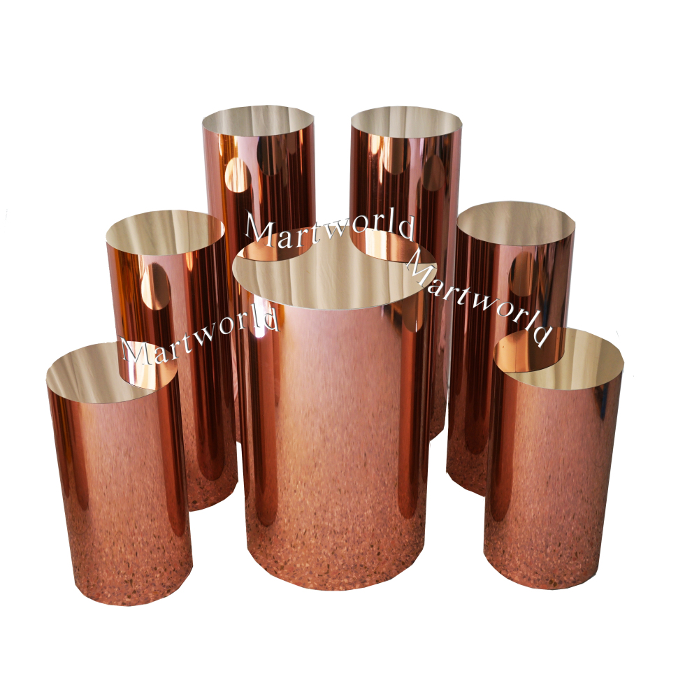CUSTOM Any Size Rose gold pedestal stand for wedding party event cake stand bridal shower pillar stand candy sweet bar dessert table ideas