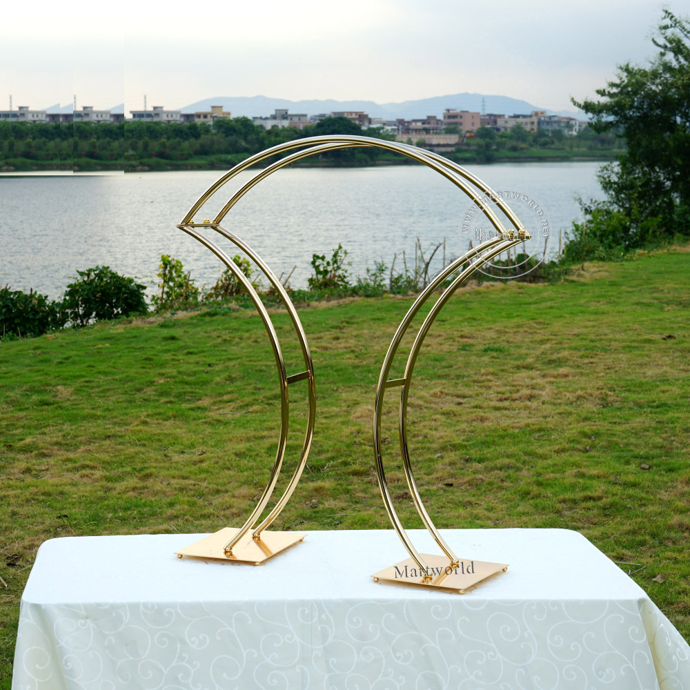 Gold arch flower stand metal flower vase floral stand table centerpiece wedding dining table decor party event table decor event aisle decor