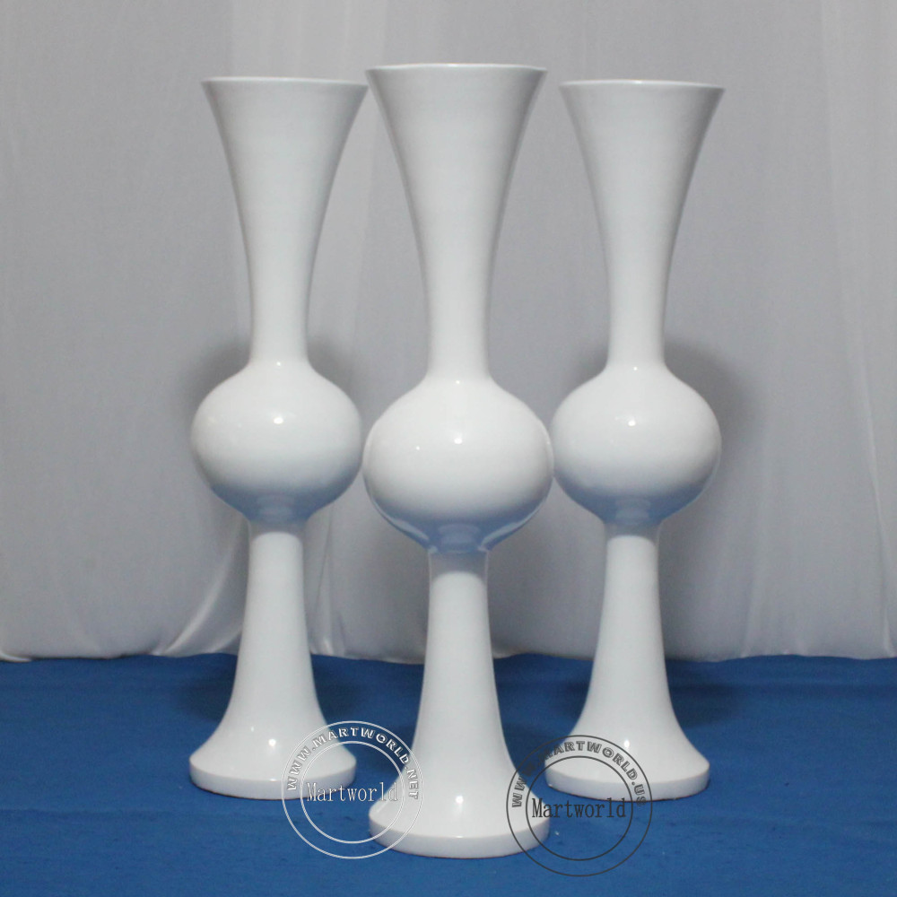 white & black  tall vase centerpiece aisle decoration Mushroom firber glass vase flower planting vase floor vase wedding event  table vase