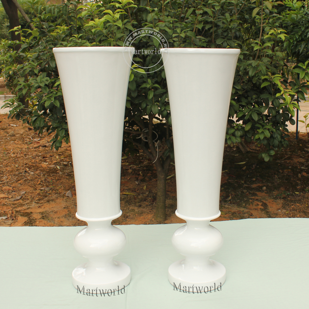 Fiber glass vase wedding party events aisle decor bridal shower photo backdrop decor hotel lobby bar flower stand decor