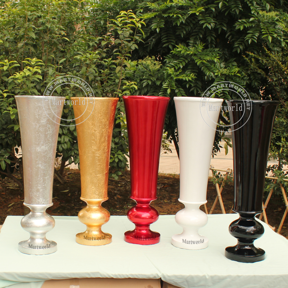 Fiber glass vase wedding party events aisle decor bridal shower photo backdrop decor hotel lobby bar flower stand decor