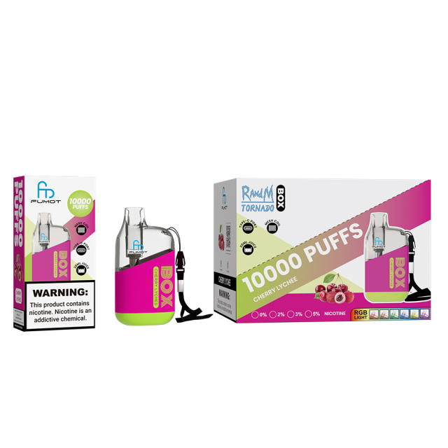 RANDM TORNADO BOX 10000 AIRFLOW CONTROL DISPOSABLE VAPE DEVICE WHOLESALE (10000 PUFFS)