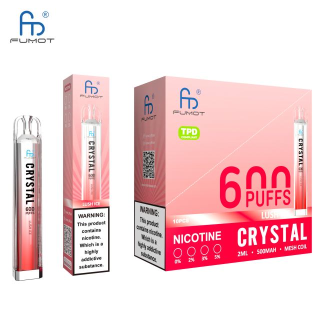 FUMOT ORIGINAL RANDM CRYSTAL 600 DISPOSABLE VAPE POD DEVICE WHOLESALE TPD (600 PUFFS)