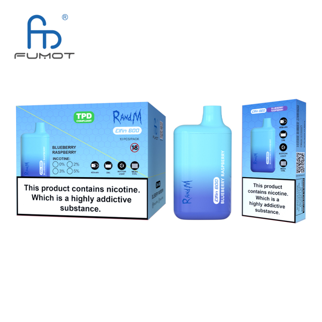 FUMOT ORIGINAL RANDM ELFIN 600 DISPOSABLE VAPE POD DEVICE WHOLESALE TPD (600 PUFFS)