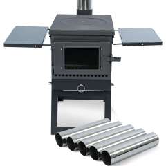 New Product Portable Steel Wood Burning Stoves for Family Glamping Camping Firewood Stove