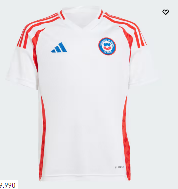 Camisetas de local y visitante de Chile, calidad oficial