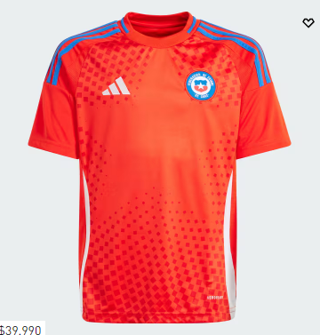 Camisetas de local y visitante de Chile, calidad oficial