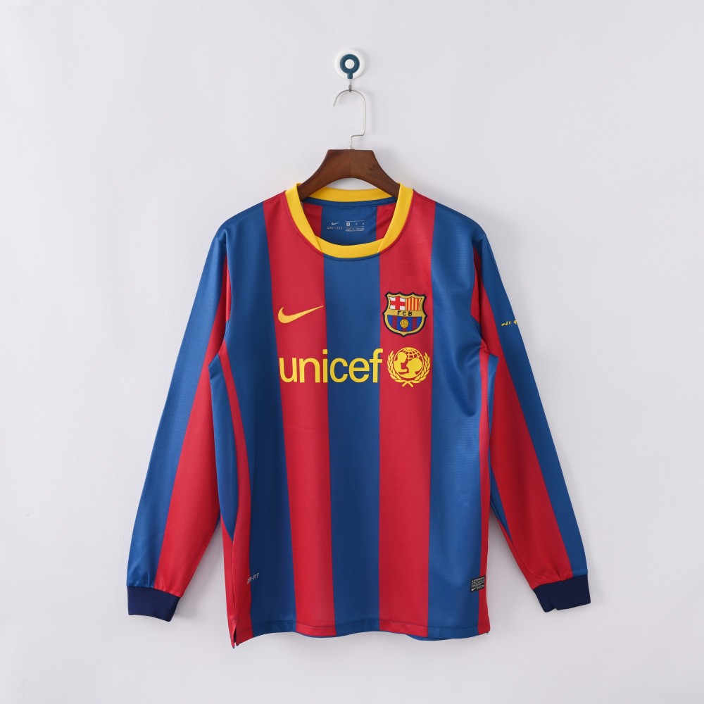 Camiseta de manga larga local de la Liga Barcelona 2010/11