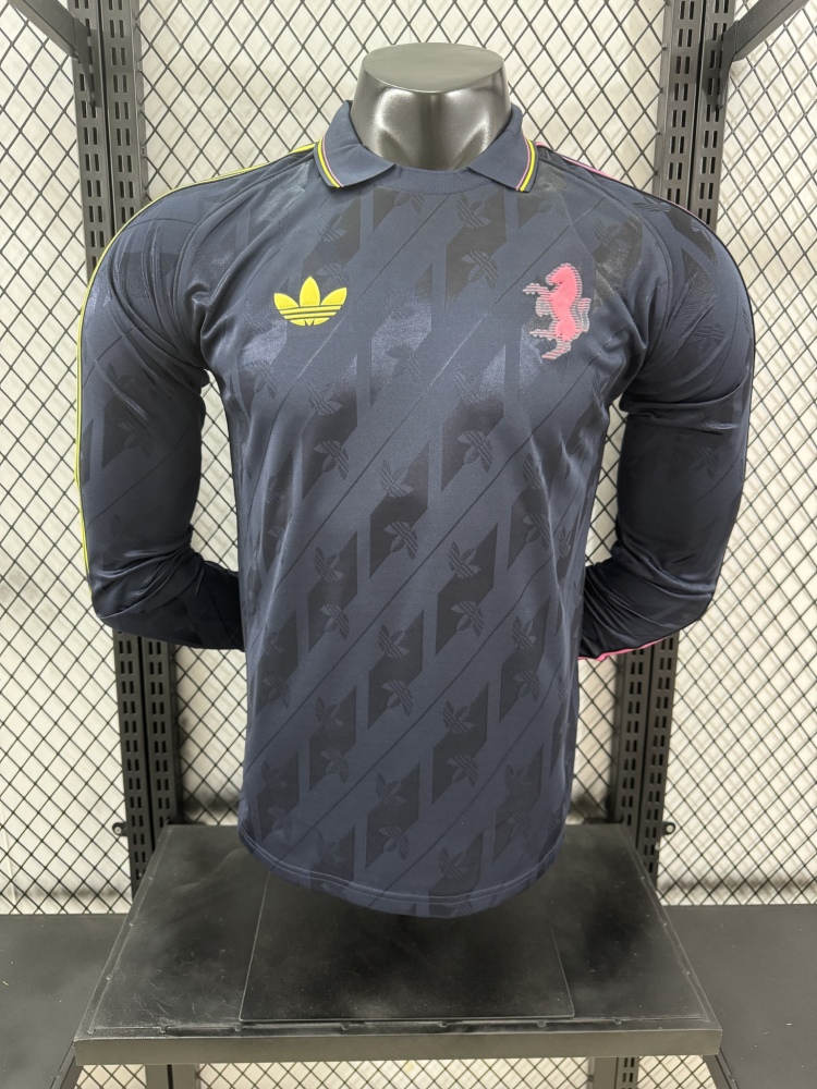Camiseta retro de manga larga de la Juventus, edición de jugador