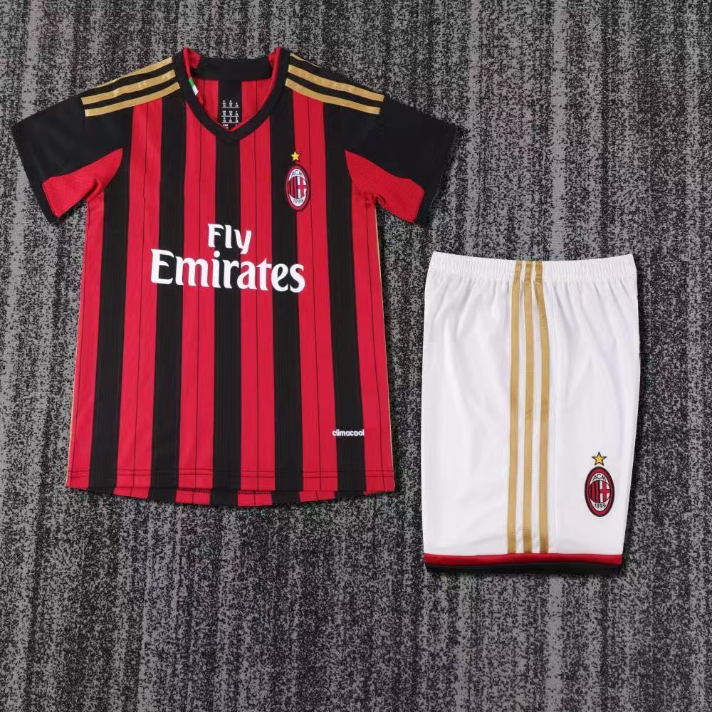Kit retro local del AC Milan 2013-14 para niños
