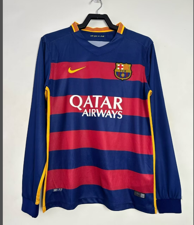 Camiseta de manga larga local del Barcelona 2015-16