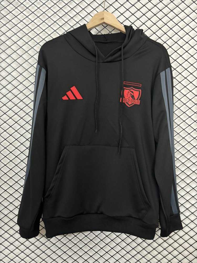 Sudadera negra con capucha COLO2026