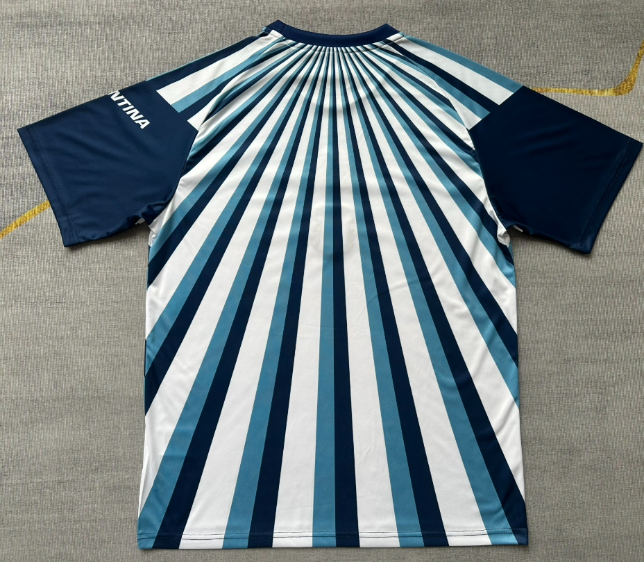 Uniforme de Argentina previo al partido