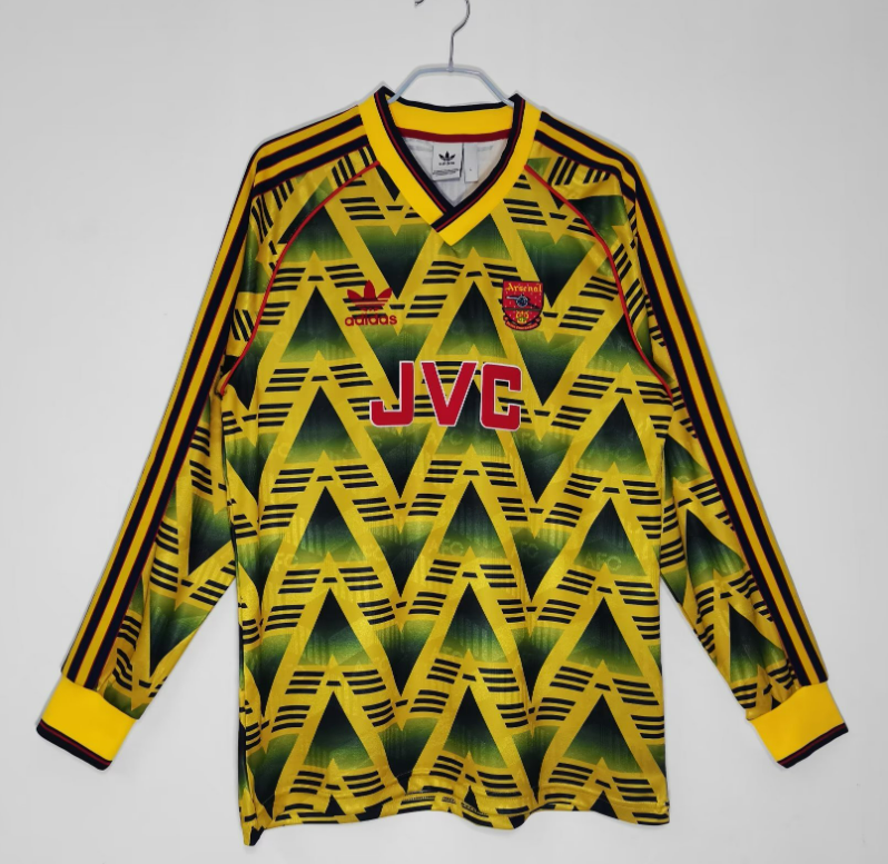 Arsenal fuera de casa 1991/93（mangas largas）