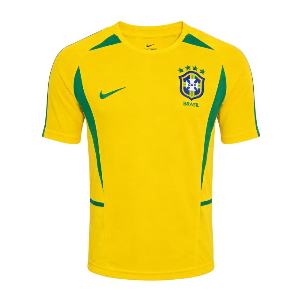 Retro Soccer Jersey Brazil Home 2002/03