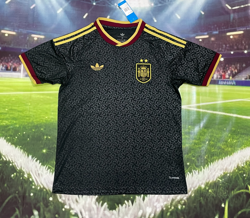 Camiseta negra de visitante de España 2