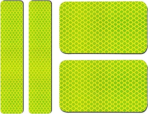4 Pack Extra Reflective Patch (Black White)