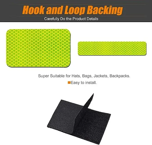4 Pack Extra Reflective Patch (Black White)