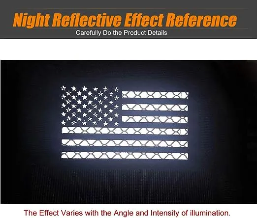 4 Pack Extra Reflective Patch (Black White)