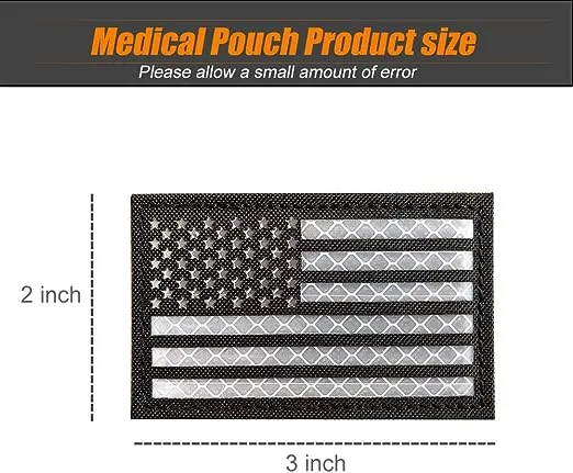 4 Pack Extra Reflective Patch (Black White)