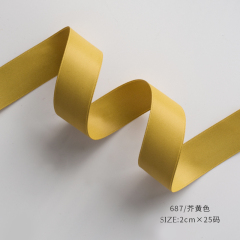 マスタードイエロー 幅2cm×22.86m