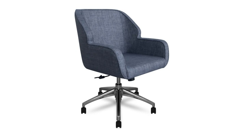 Top In Multifunctional Chair With Wheels, Nylon Slide, Available In Blue And Green