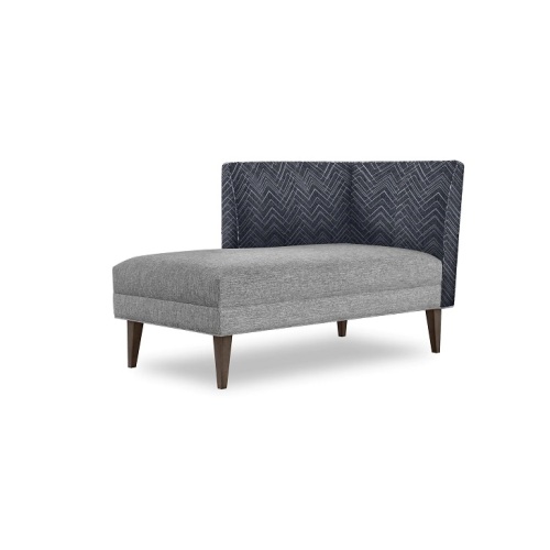 Top In Pure Flax Fabric Chaise lounge Sofa, There Are Left And Right Backrest