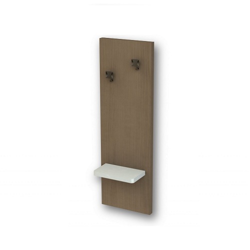 Holiday Inn Express Hook Panel, Wooden Panel, Two Hooks, Metal Steps