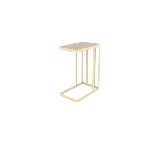 C-Table with Metal Base and Laminate Top