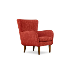 Red Simple Armchair