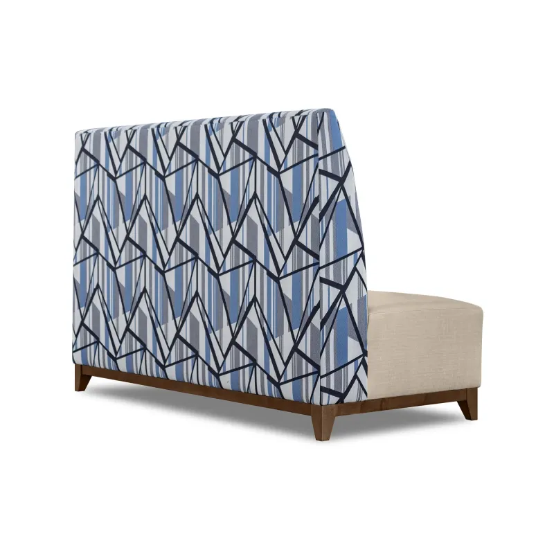 Luxe Banquet Hall Chair with Premium Fabric Seat and Leather Backing
