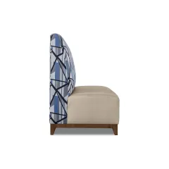 Luxe Banquet Hall Chair with Premium Fabric Seat and Leather Backing