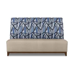 Luxe Banquet Hall Chair with Premium Fabric Seat and Leather Backing